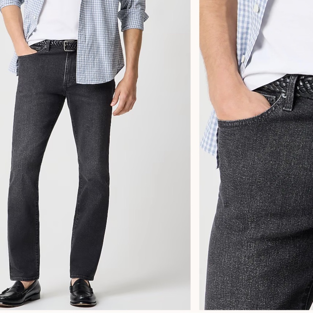 J. Crew Black Straight Leg Vintage Style Jeans, Size 31W/32L